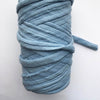 Bolso de crochet con solapa de cuero grande