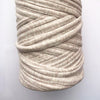 Bolso de crochet con solapa de cuero grande