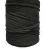 Bolso de crochet con solapa de cuero grande